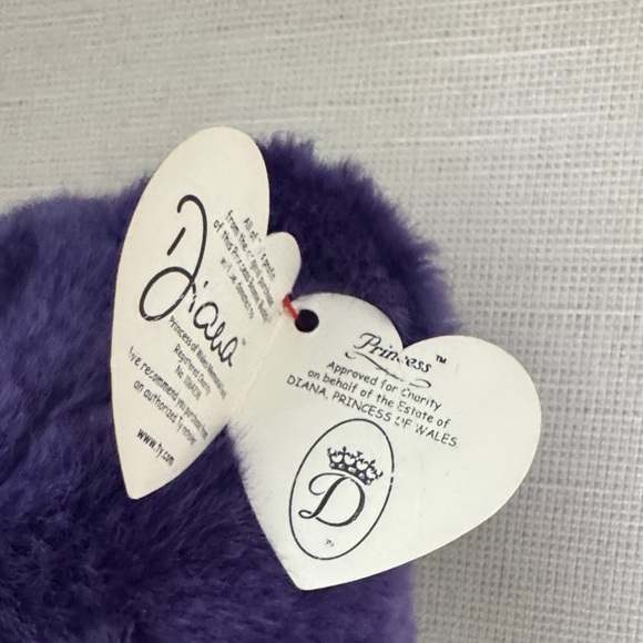 Ty Princess Diana Beanie Baby (1997) & Beanie Buddy (1998) Set - Picture 4 of 13